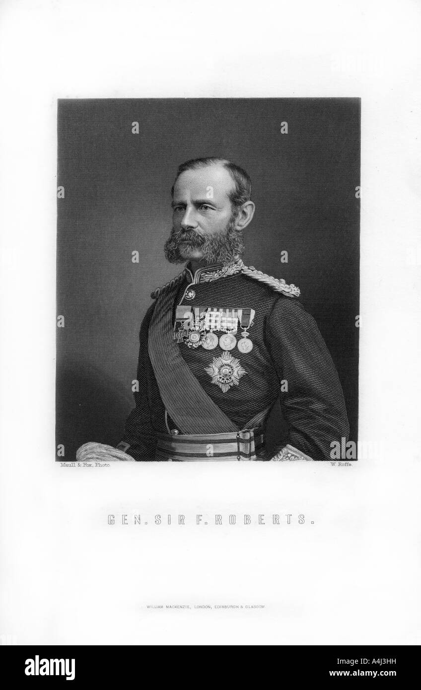 General Sir Frederick Roberts, 1893. Schöpfer: William Roffe. Stockfoto