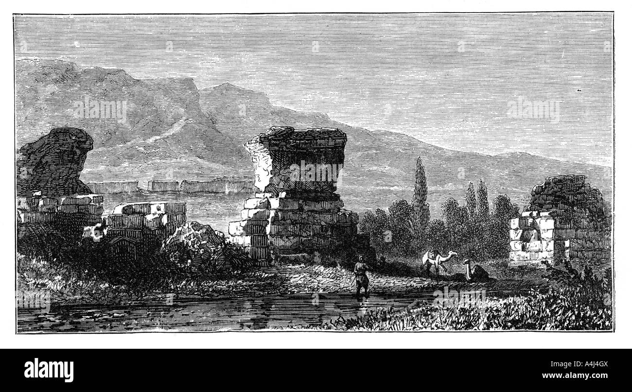 Die Ruinen von Sardes, Lydia, Türkei, c 1890. Artist: Unbekannt Stockfoto