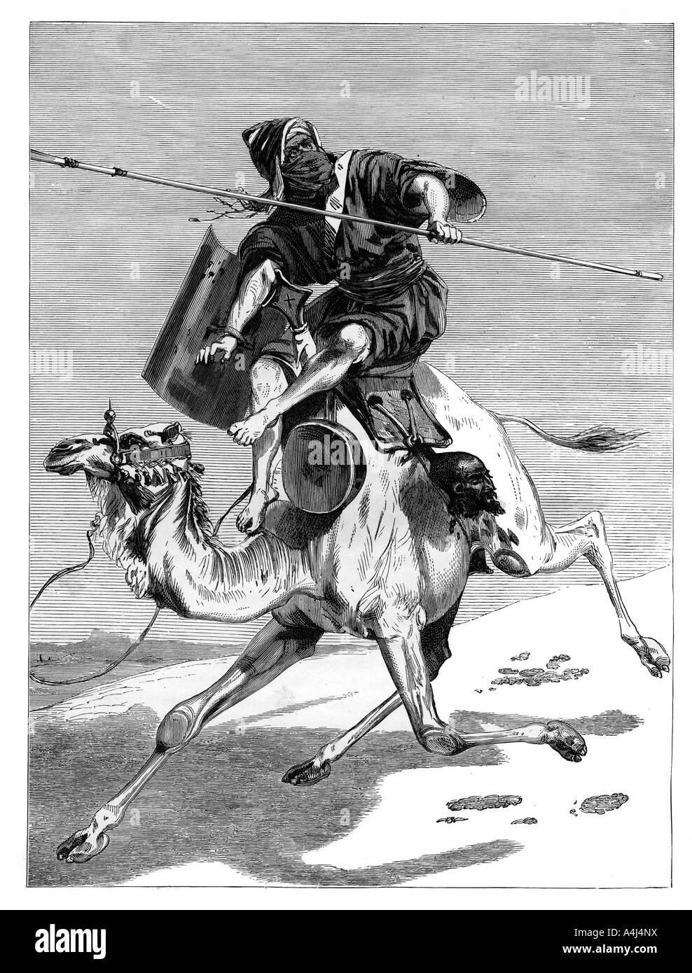 "Eine maurische Krieger', c 1890. Artist: Unbekannt Stockfoto