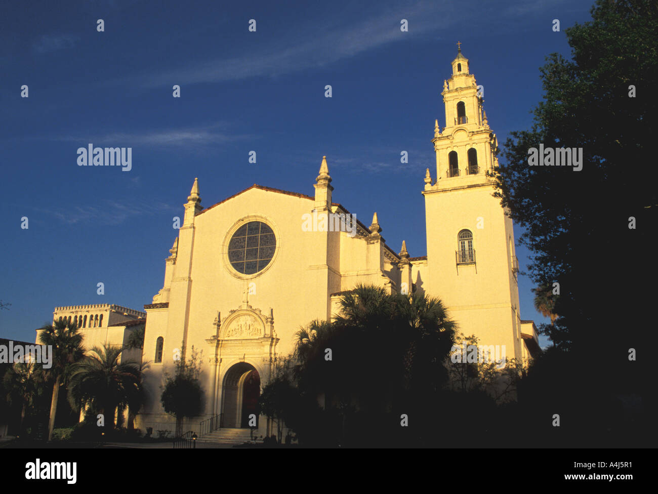 Rollins College Winterpark Knowles Memorial Chapel Orlando Florida Bereich Wahrzeichen Stockfoto