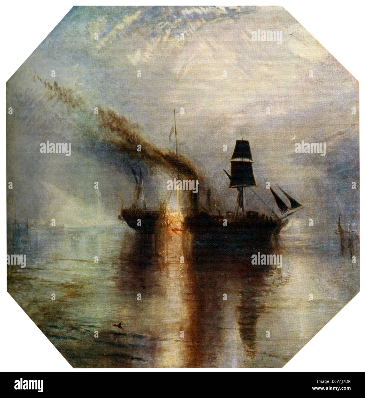 "Frieden, Bestattung auf See des Körpers von Sir David Wilkie', c 1842 (1912). Artist: JMW Turner Stockfoto