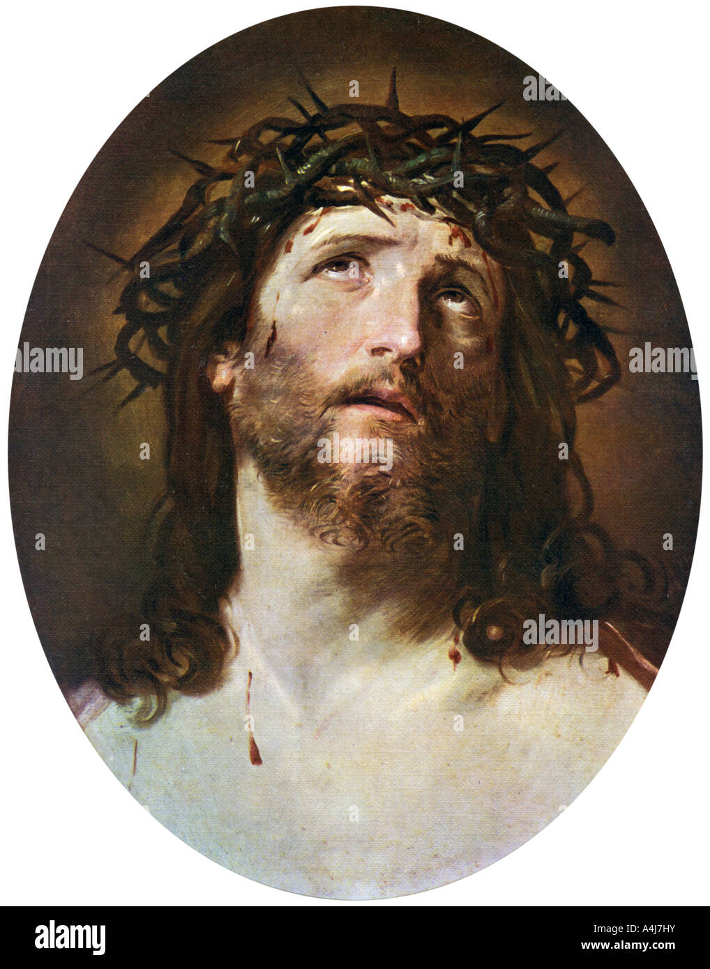 "Leiter der Christus mit Dornen gekrönt", 1622-1623, (1912). Artist: Guido Reni Stockfoto