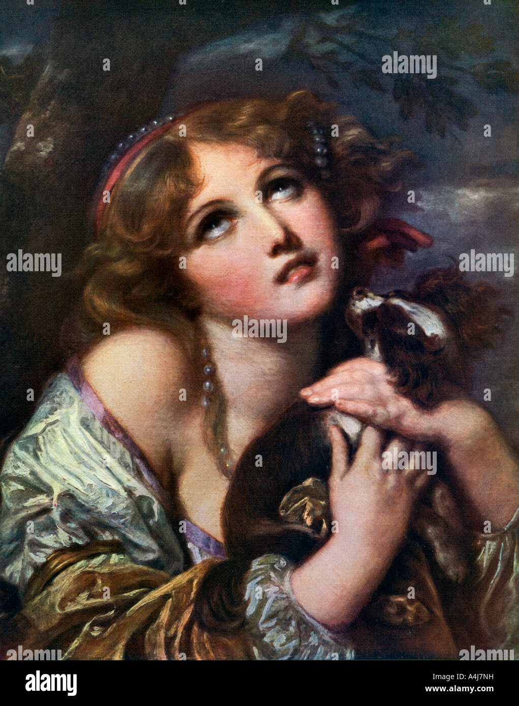 "Der Souvenir (Treue)', c 1787-1789, (1912). Künstler: Jean-Baptiste Greuze Stockfoto