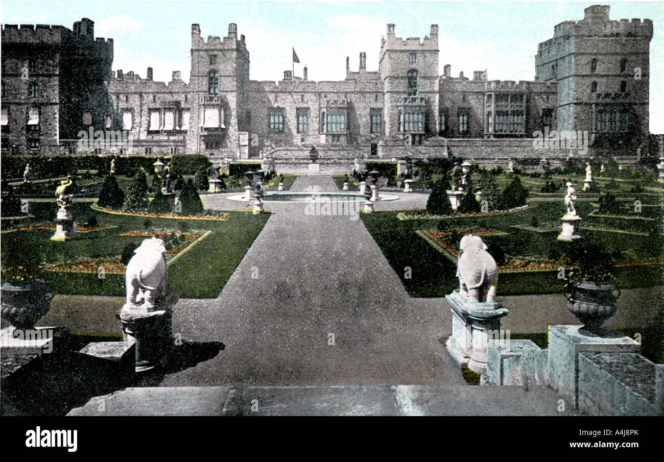 Osten Terrasse, Schloss Windsor, Berkshire, 20. Artist: Unbekannt Stockfoto