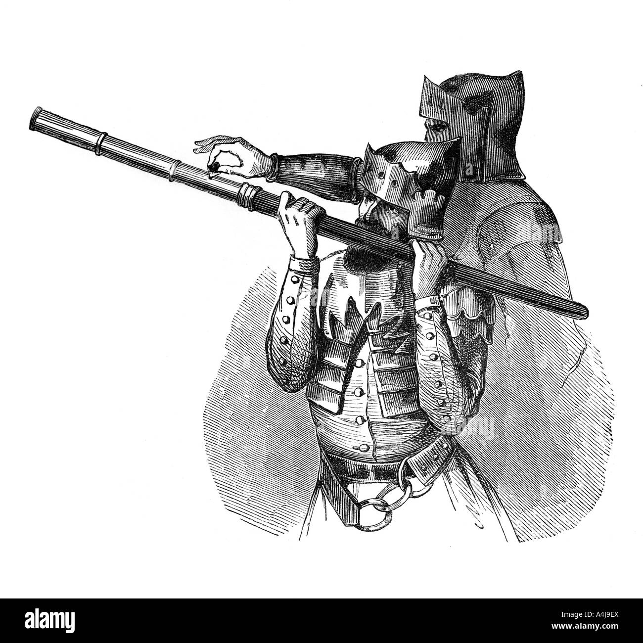 Hand Cannon (oder Baton ein feu), 15. Jahrhundert, (1870). Artist: Unbekannt Stockfoto