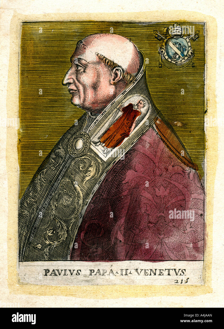 Papst Paul II. Artist: Unbekannt Stockfoto
