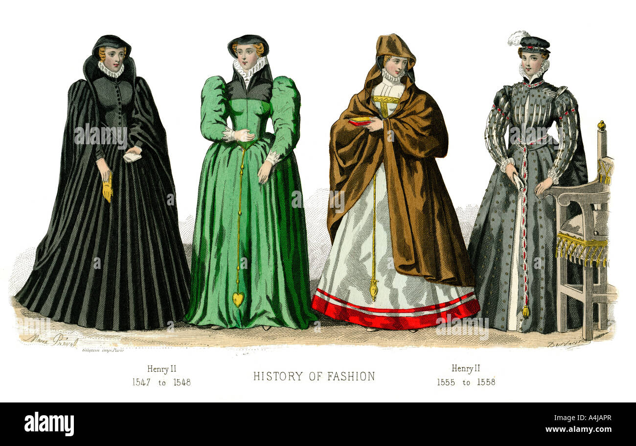 Französische kostüm: Heinrich II., (1882). Artist: Unbekannt Stockfoto