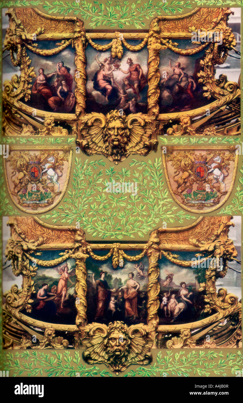 Malte Giovanni Cipriani Panels an den Gold Status Reisebus, 1762, (1937). Artist: Unbekannt Stockfoto