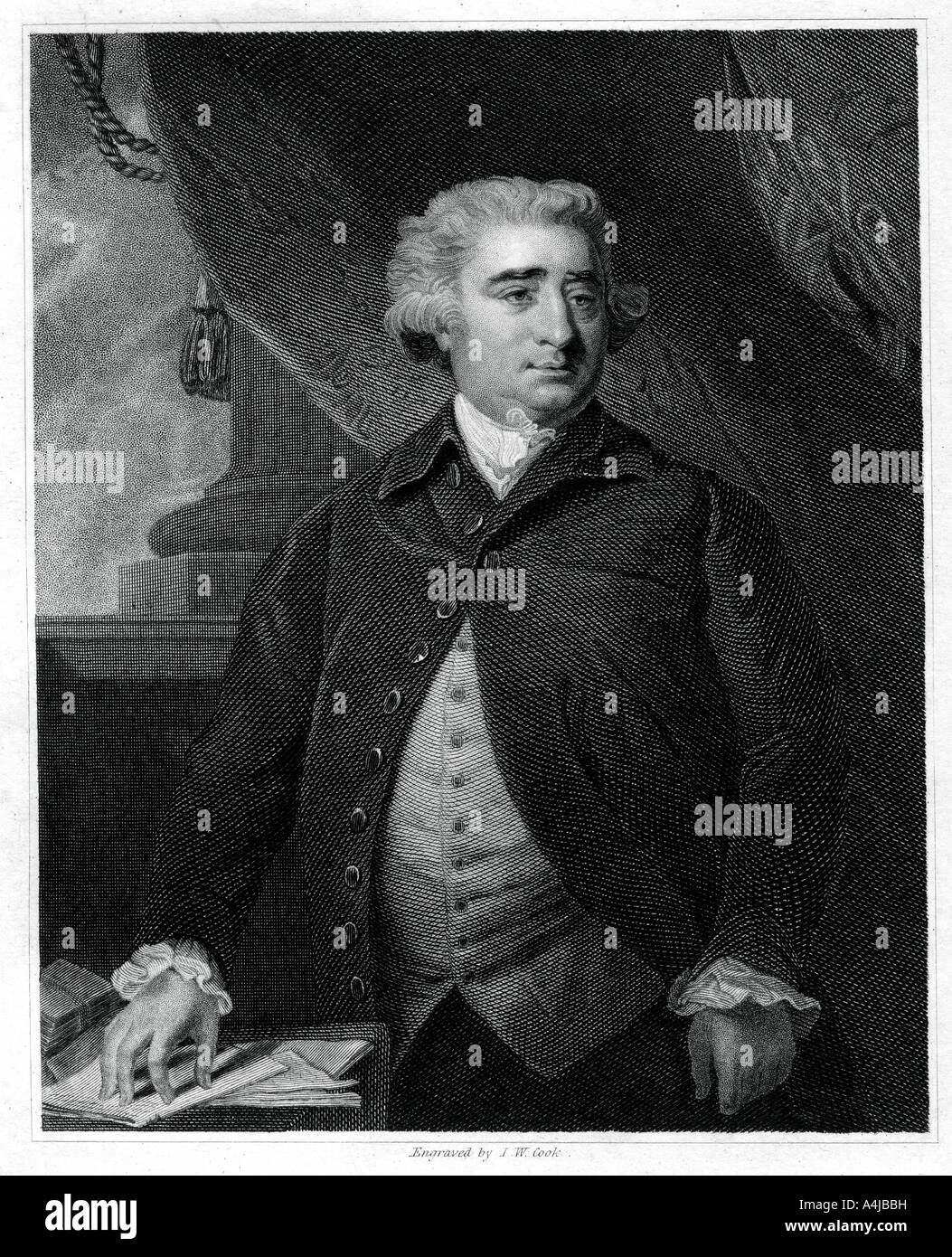 Charles James Fox, British Whig Politiker, (1833). Artist: J W Cook Stockfoto