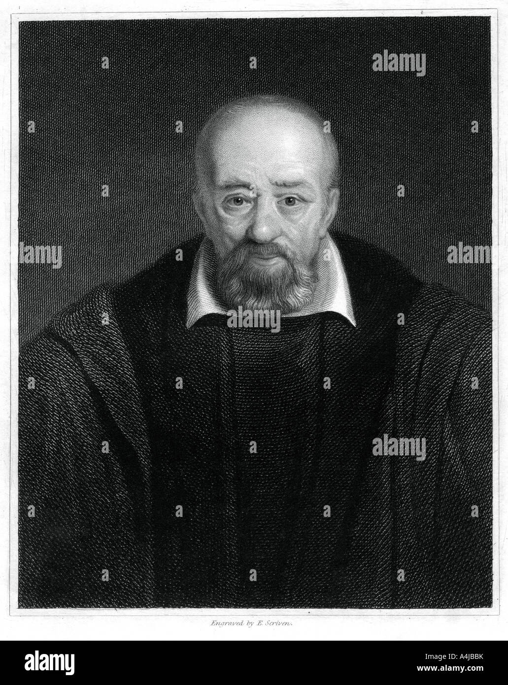 George Buchanan, schottische Historiker und humanistischen Gelehrten, (1833). Artist: E Scriven Stockfoto