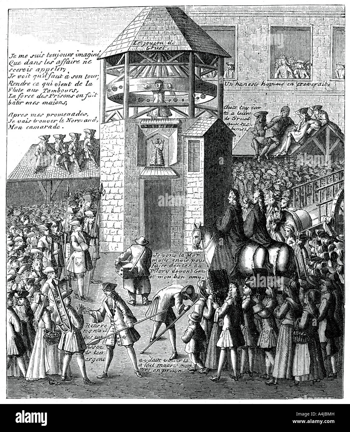 Pranger auf dem Markt, (1885). Artist: Unbekannt Stockfoto