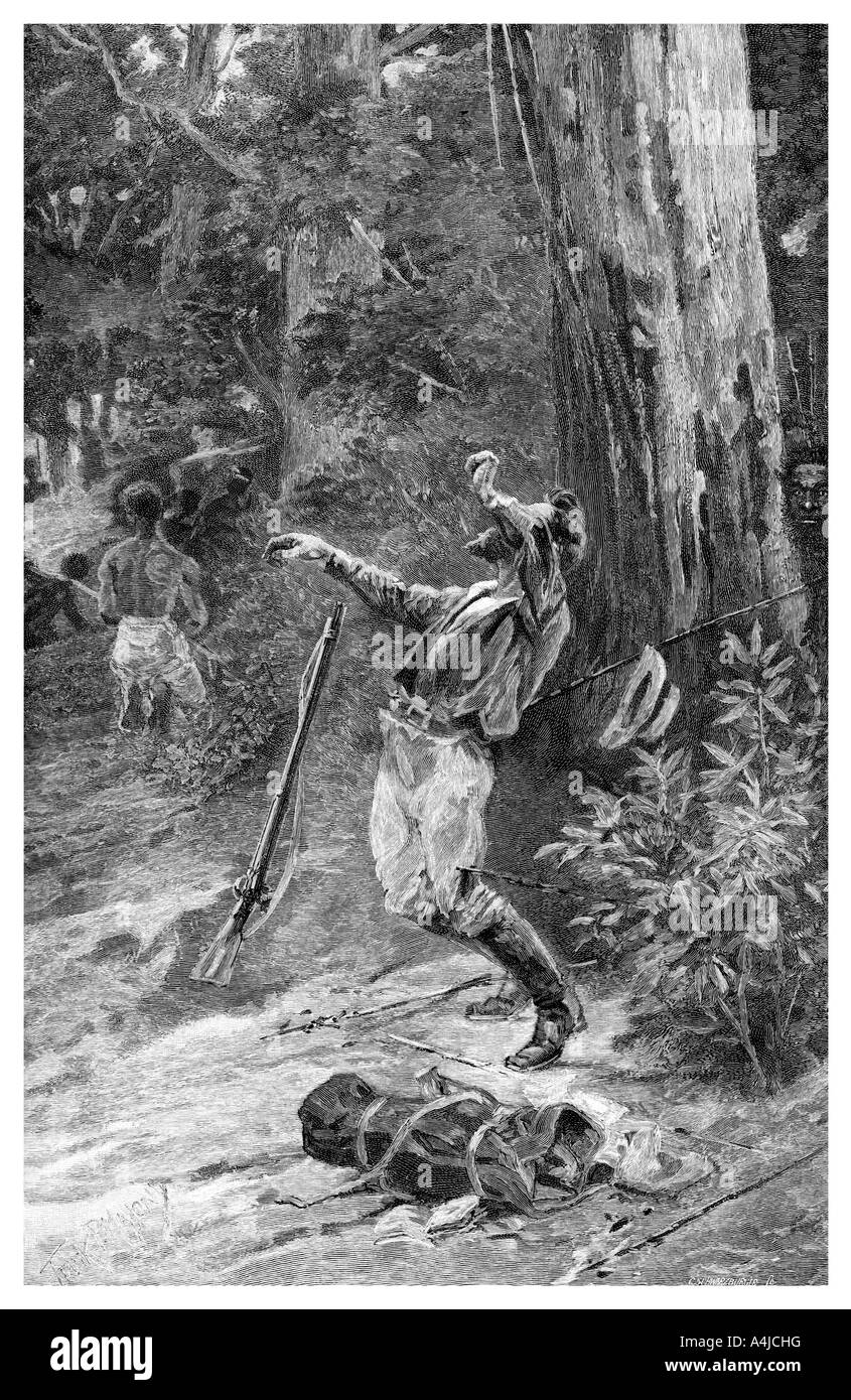 Der Tod von Kennedy, Queensland, Australien, 1848, (1886). Artist: Unbekannt Stockfoto