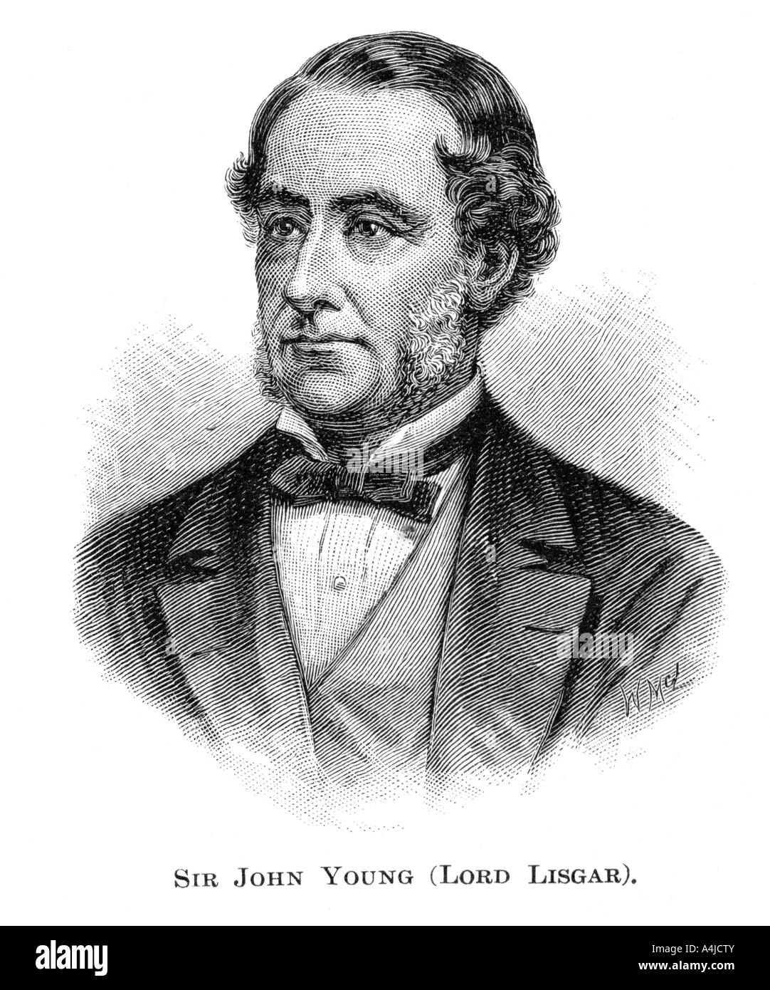 John Young, 1. Baron Lisgar, Gouverneur von New South Wales (1886). Artist: W Macleod Stockfoto