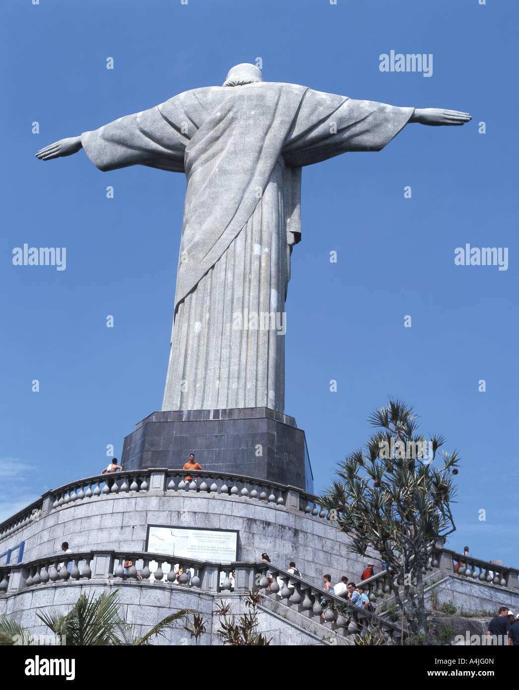 Statue Christi des Erlösers, der Corcovado, Rio de Janeiro, Brasilien Stockfoto