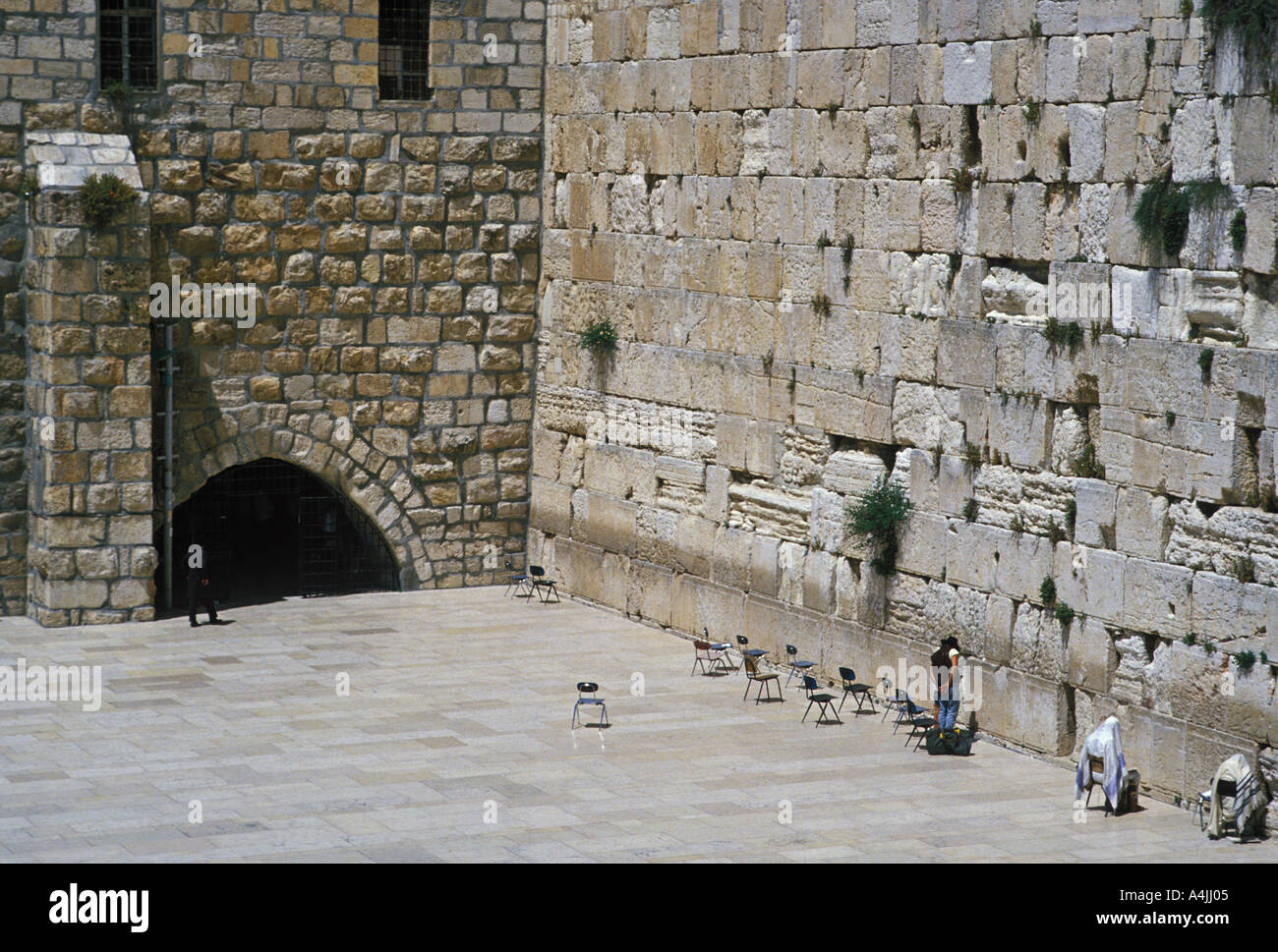 Klagemauer Jerusalem Israel Stockfoto