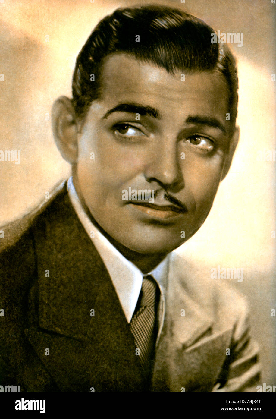 Clark Gable, US-amerikanischer Schauspieler, 1934-1935. Artist: Unbekannt Stockfoto