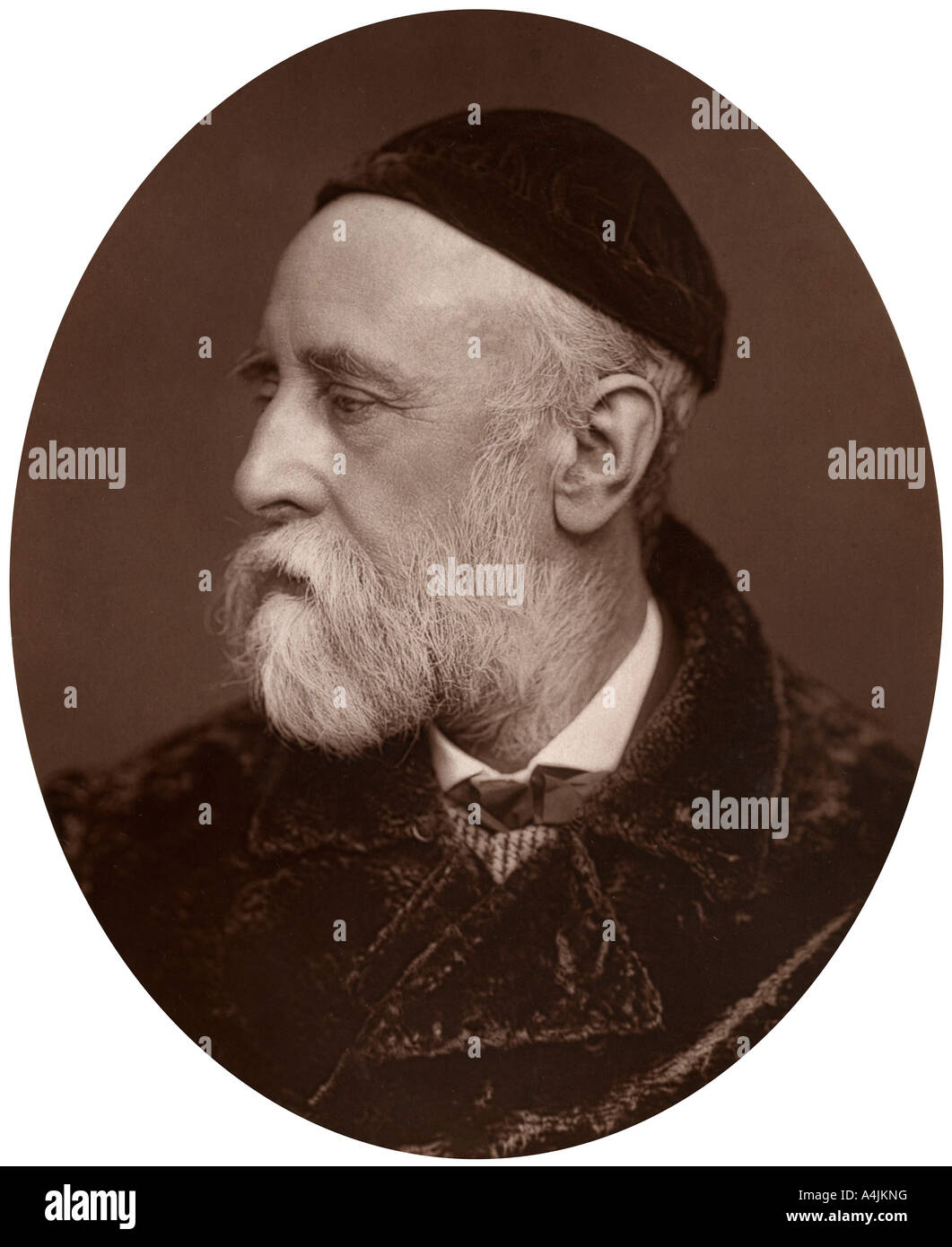 George Frederick Watts, Künstler und Royal Academician, 1882. Artist: Sperren & Whitfield Stockfoto