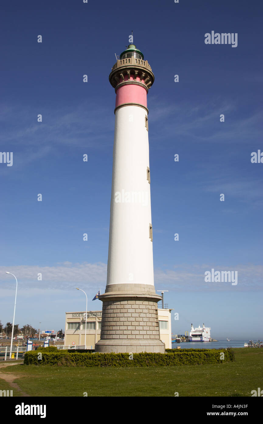 Ouistreham Leuchtturm, Normandie, Frankreich, Europa Stockfoto