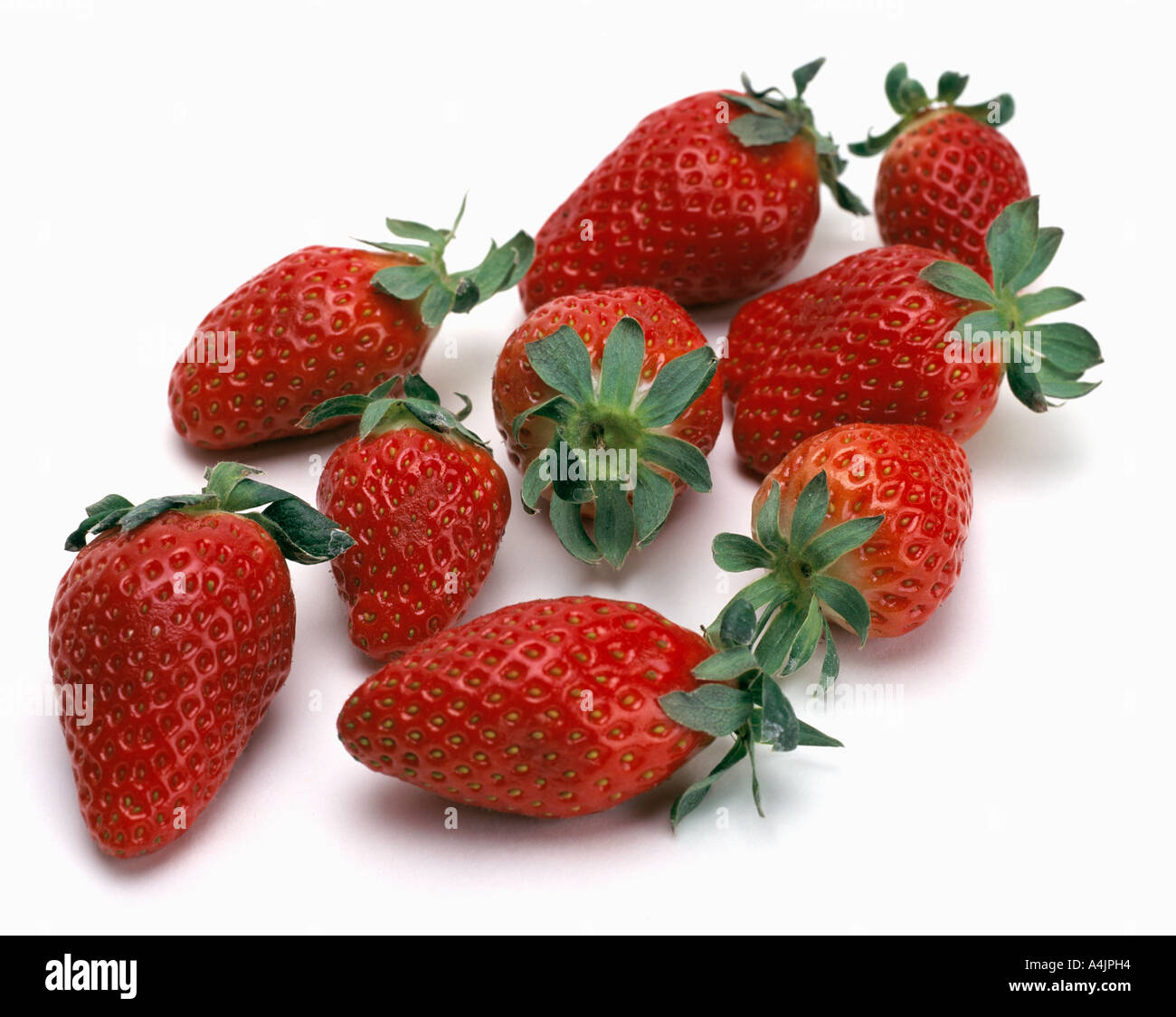 Nahaufnahme von Erdbeeren Stockfoto