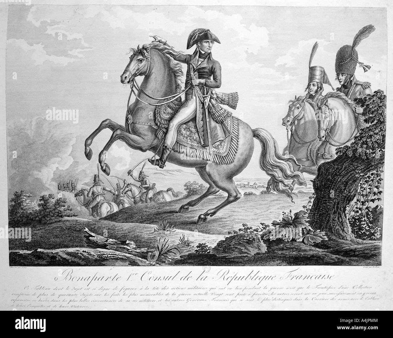 "Bonaparte 1. Konsul der Französischen Republik", 19. Artist: Unbekannt Stockfoto