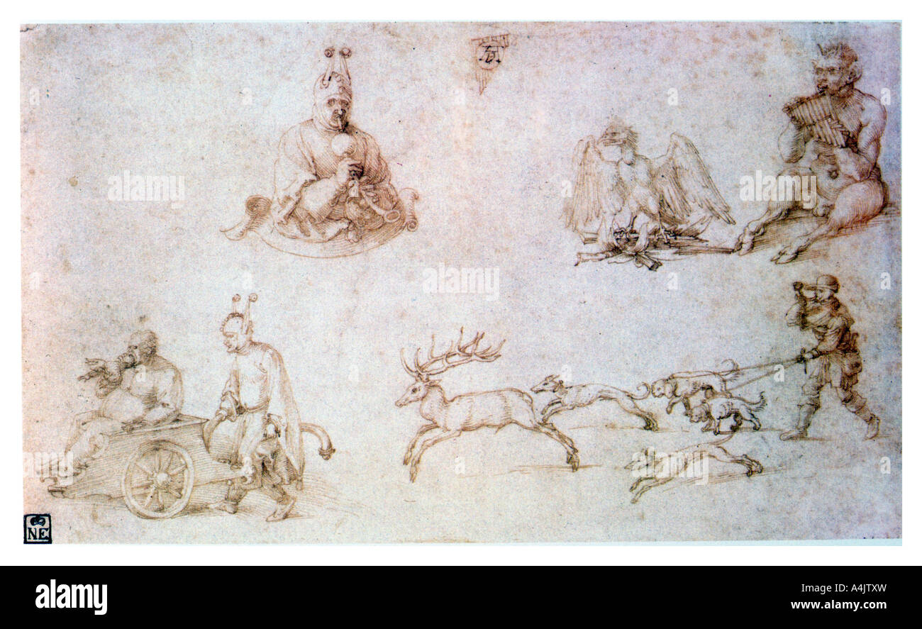 'Rote Kreide Studie', c 1500. Künstler: Albrecht Dürer Stockfoto