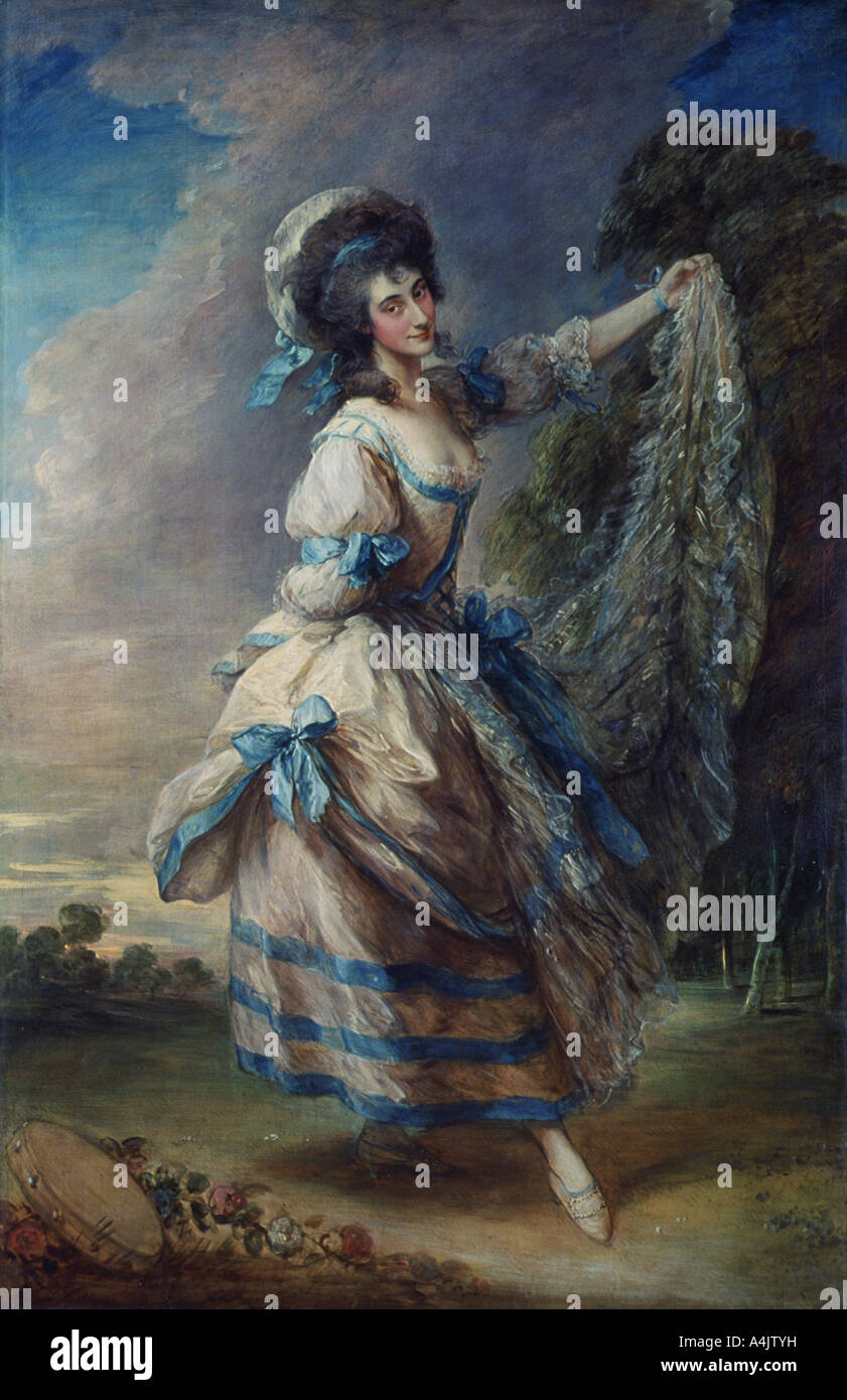"Giovanna Baccelli", 1782. Artist: Thomas Gainsborough Stockfoto