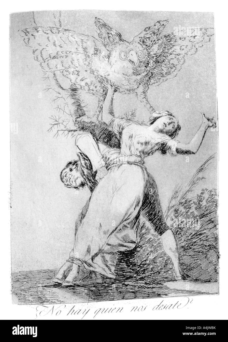 'Kann nicht jemand uns vereinen?", 1799. Künstler: Francisco Goya Stockfoto