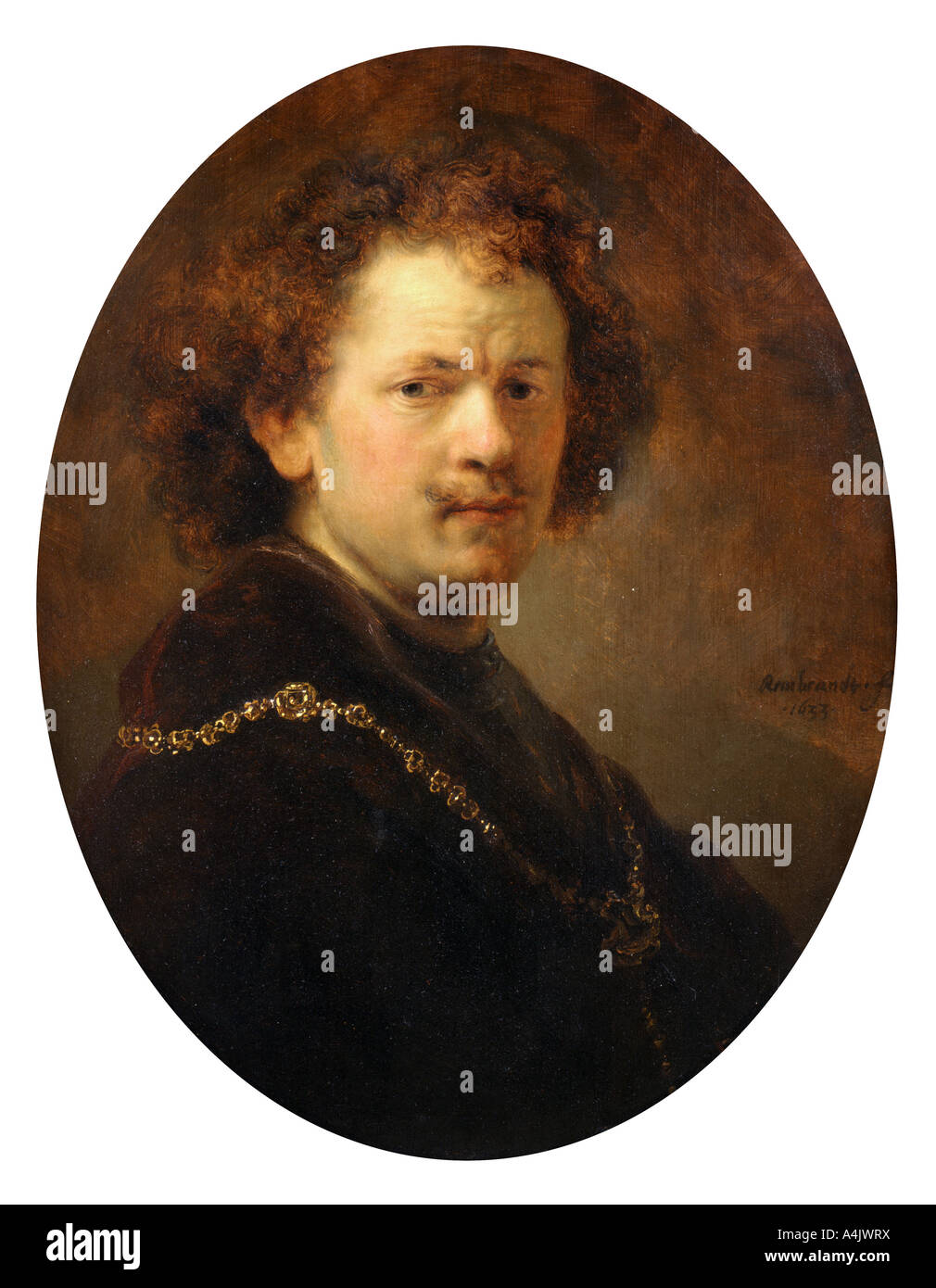 "Self Portrait", 1633. Artist: Rembrandt Harmensz van Rijn Stockfoto
