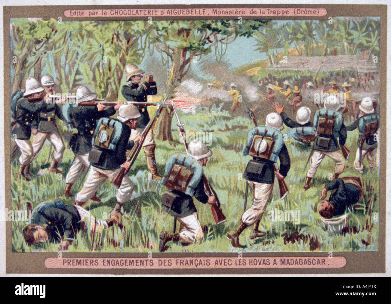 "Ein Engagement gegen die hovas von Madagaskar', 1883-1896. Artist: Unbekannt Stockfoto
