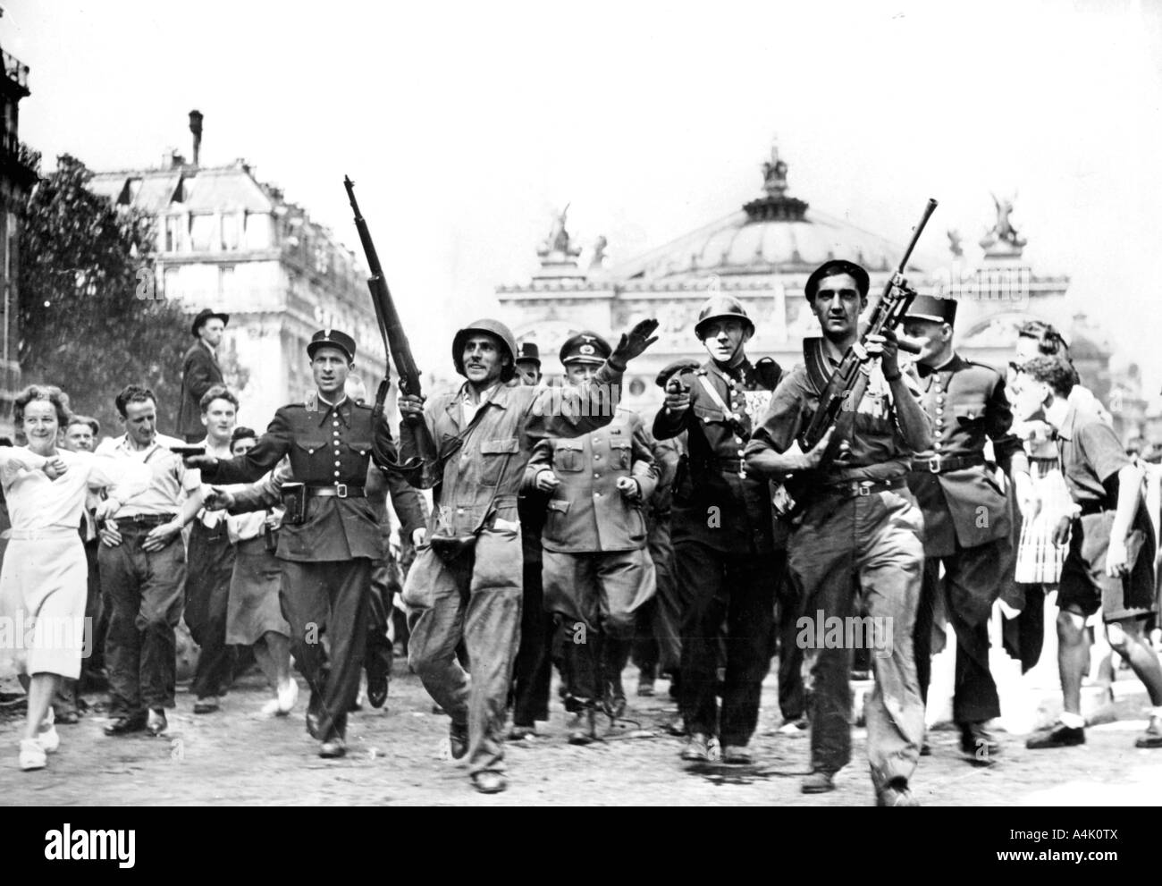 Befreiung von Paris, den 25. August 1944. Artist: Unbekannt Stockfoto