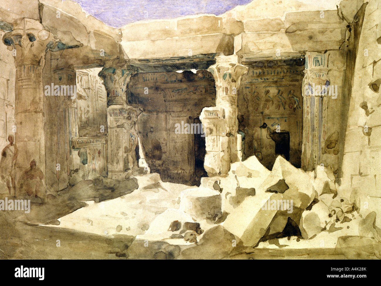 Die Pyramiden und die Sphinx, Gizeh, Ägypten, 19. Jahrhundert. Künstler: Jules Lemaître Stockfoto