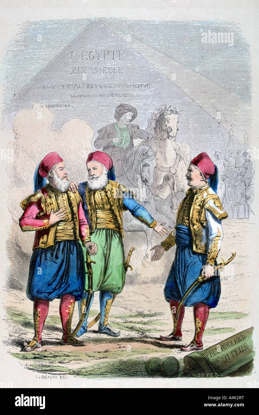 Ein Drucken aus dem 19. Jahrhundert Ägypten, 1847. Artist: Adolphe Beauce Stockfoto