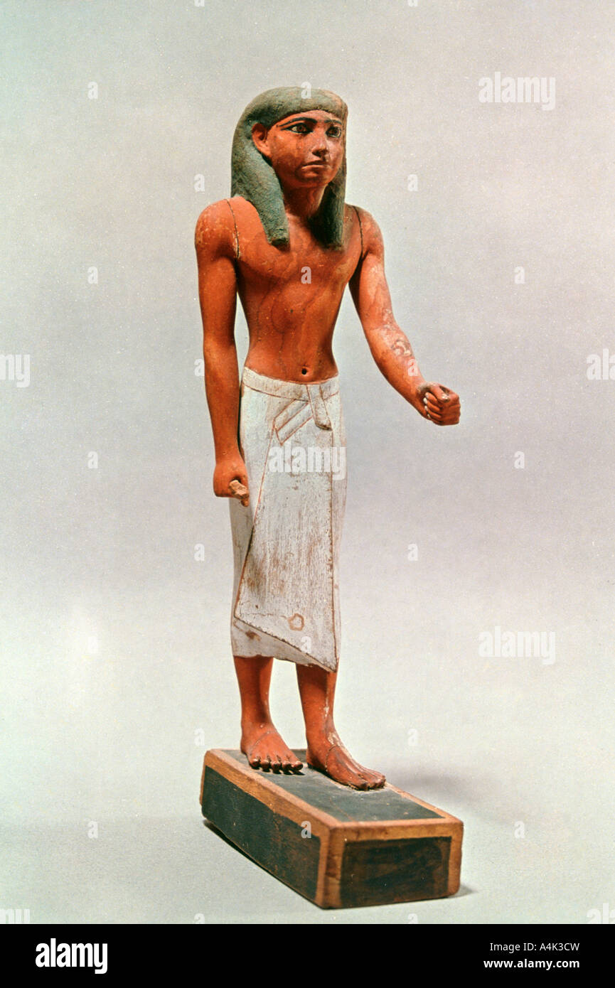 Antike Ägyptische Abbildung eines Kaufmannes Würdenträger. Artist: Unbekannt Stockfoto