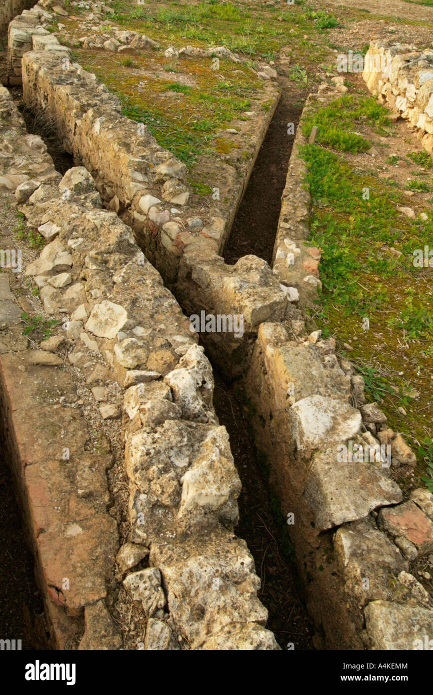 Römische Ruinen in Cerro da Vila in der Algarve, Portugal Stockfoto