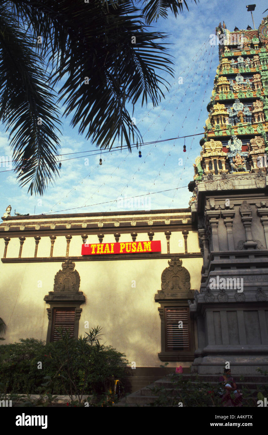 Hindu-Tempel, Singapur. Stockfoto