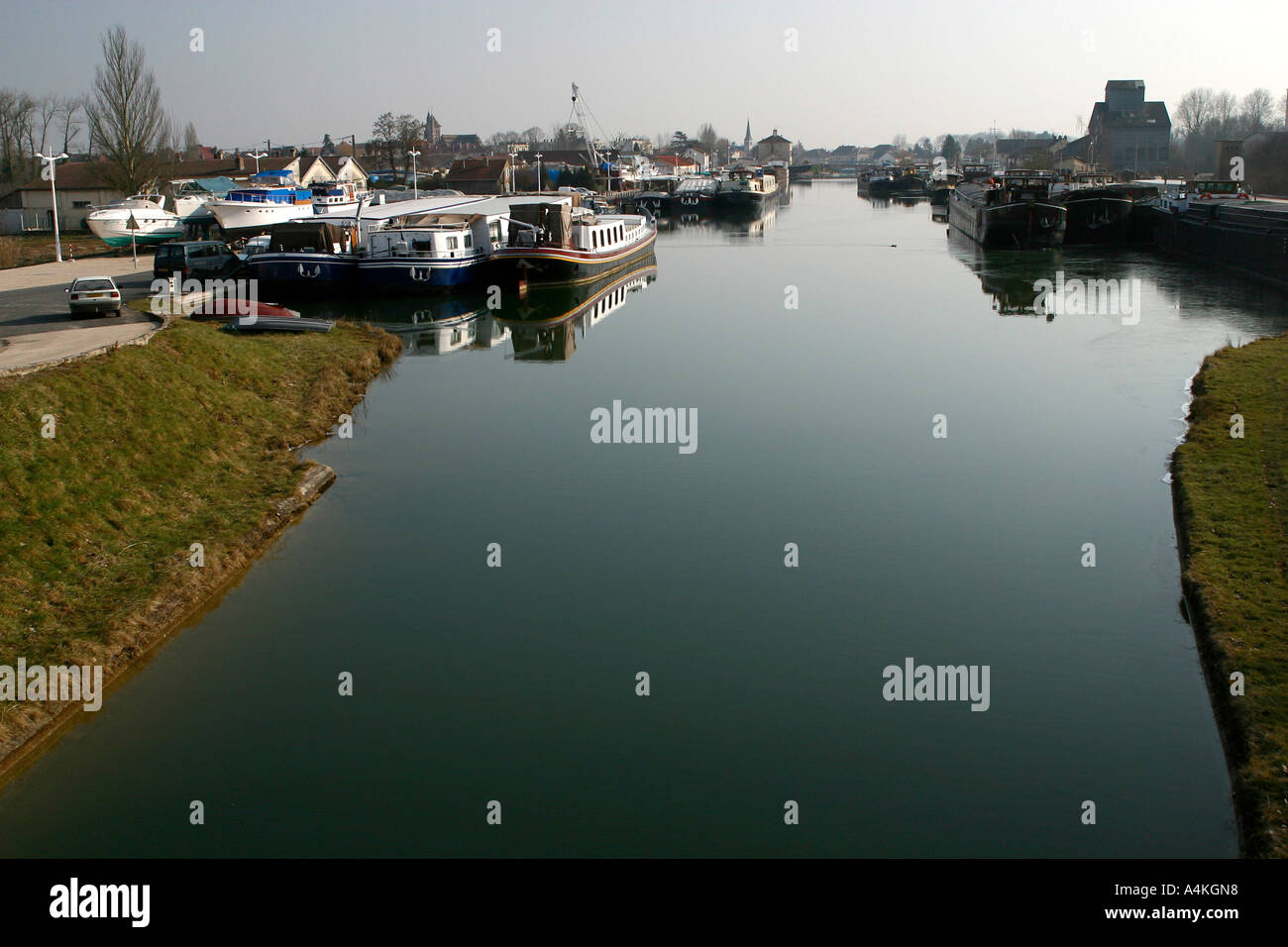 Frankreich, Cote-d ' or, Saint-Jean-de-Losne, den Fluss Saone Stockfoto