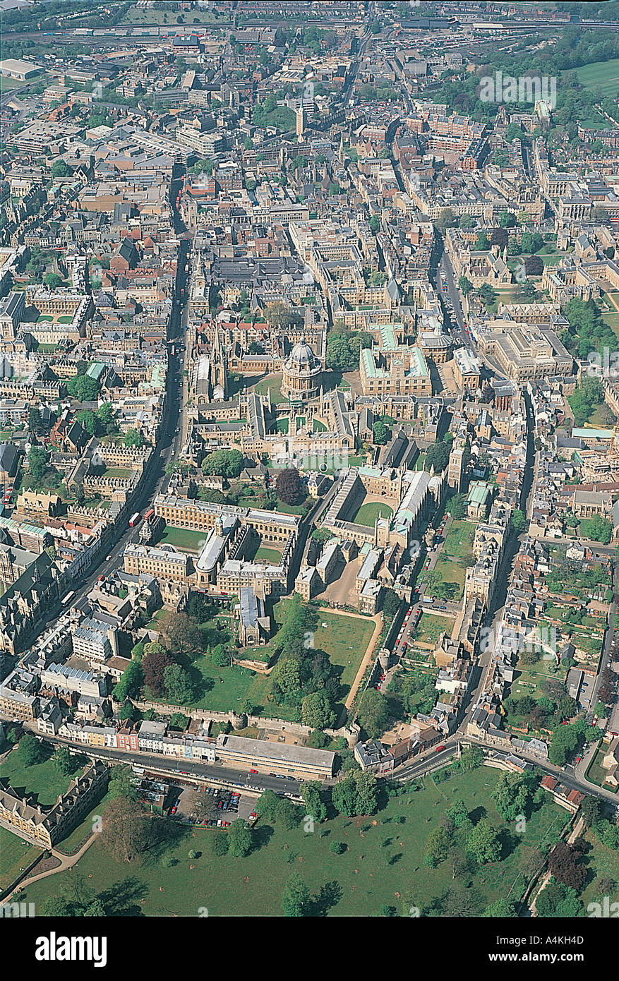 Luftaufnahme von Oxford aus dem Osten Stockfoto