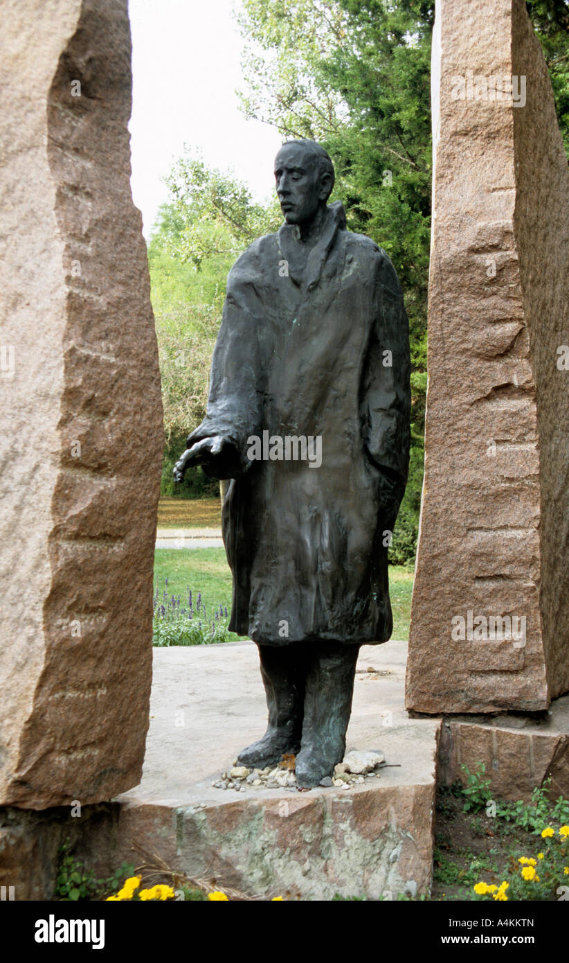 Statue des schwedischen Diplomaten Raoul Wallenberg, die Juden in Budapest in Ungarn WW2 gerettet Stockfoto