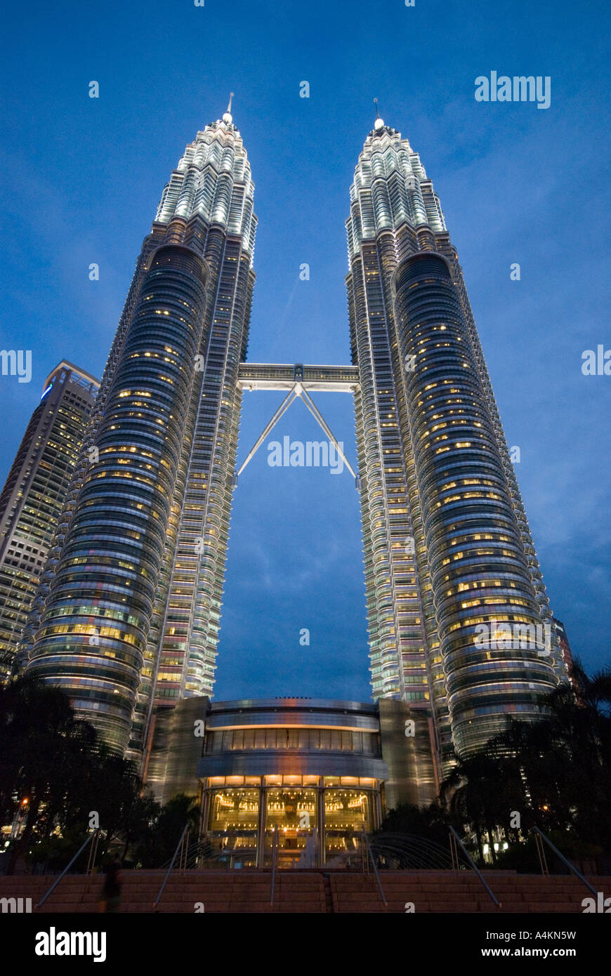 Die Petronas Twin Towers in Kuala Lumpur Stockfoto