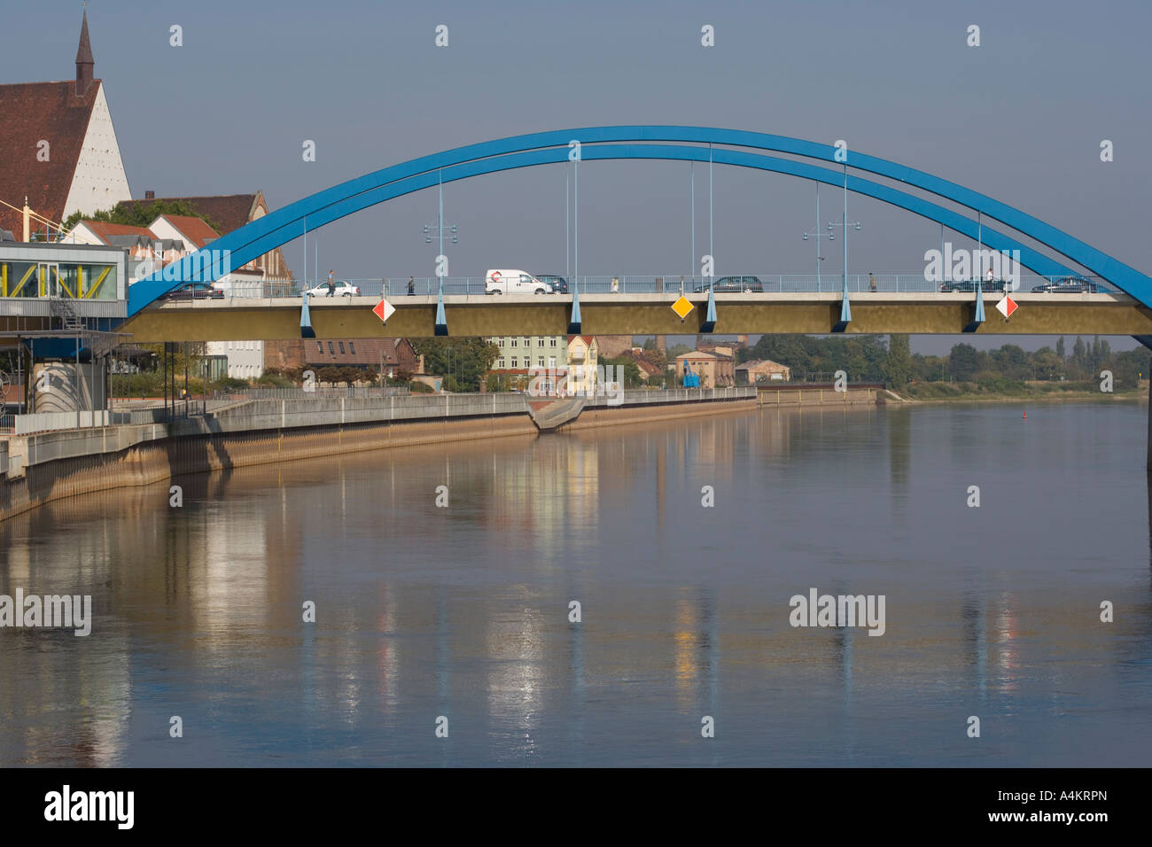 Choriner - Slubice Brücke. Frankfurt An Der Oder. Brandenburg. Deutschland. Stockfoto