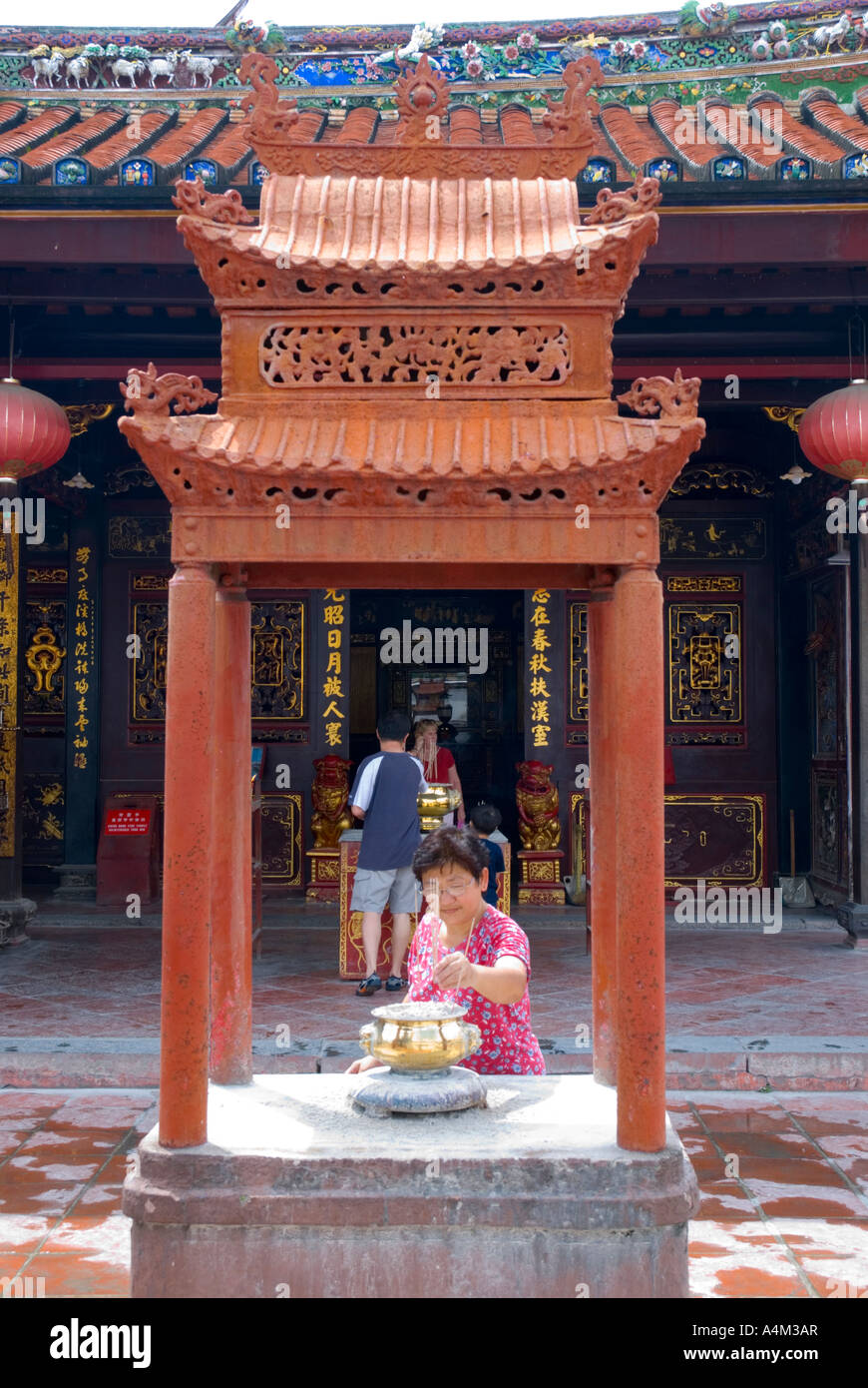 Cheng Hoon Teng Tempel am Jalan Tokong Chinatown Malacca wurde 1646 erbaut. Stockfoto