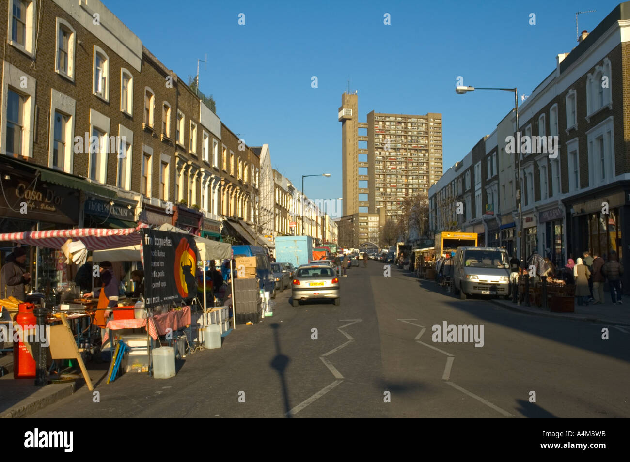 Golborne Road in West London England UK Stockfoto