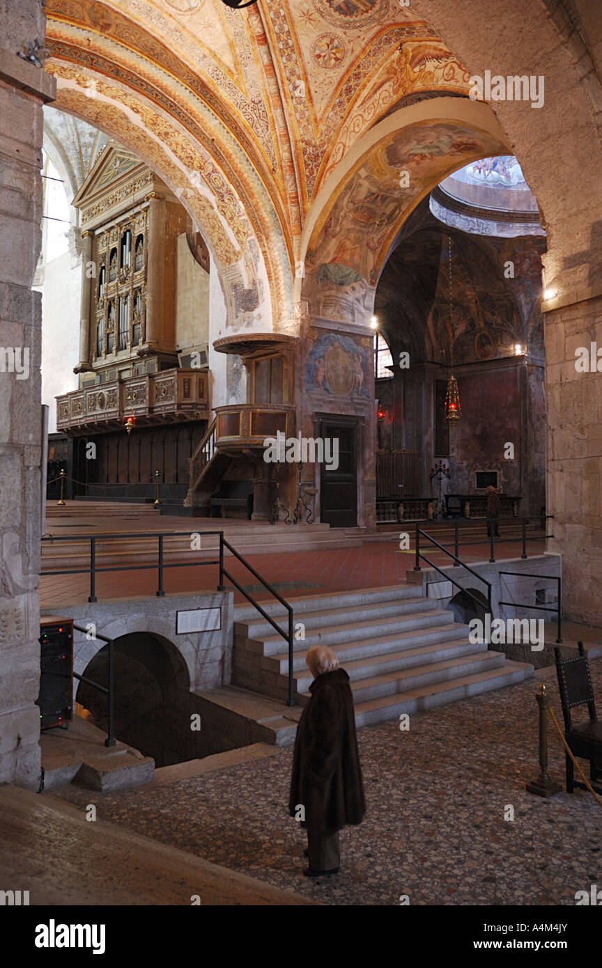 Alte Kathedrale, Brescia, Italien Stockfoto