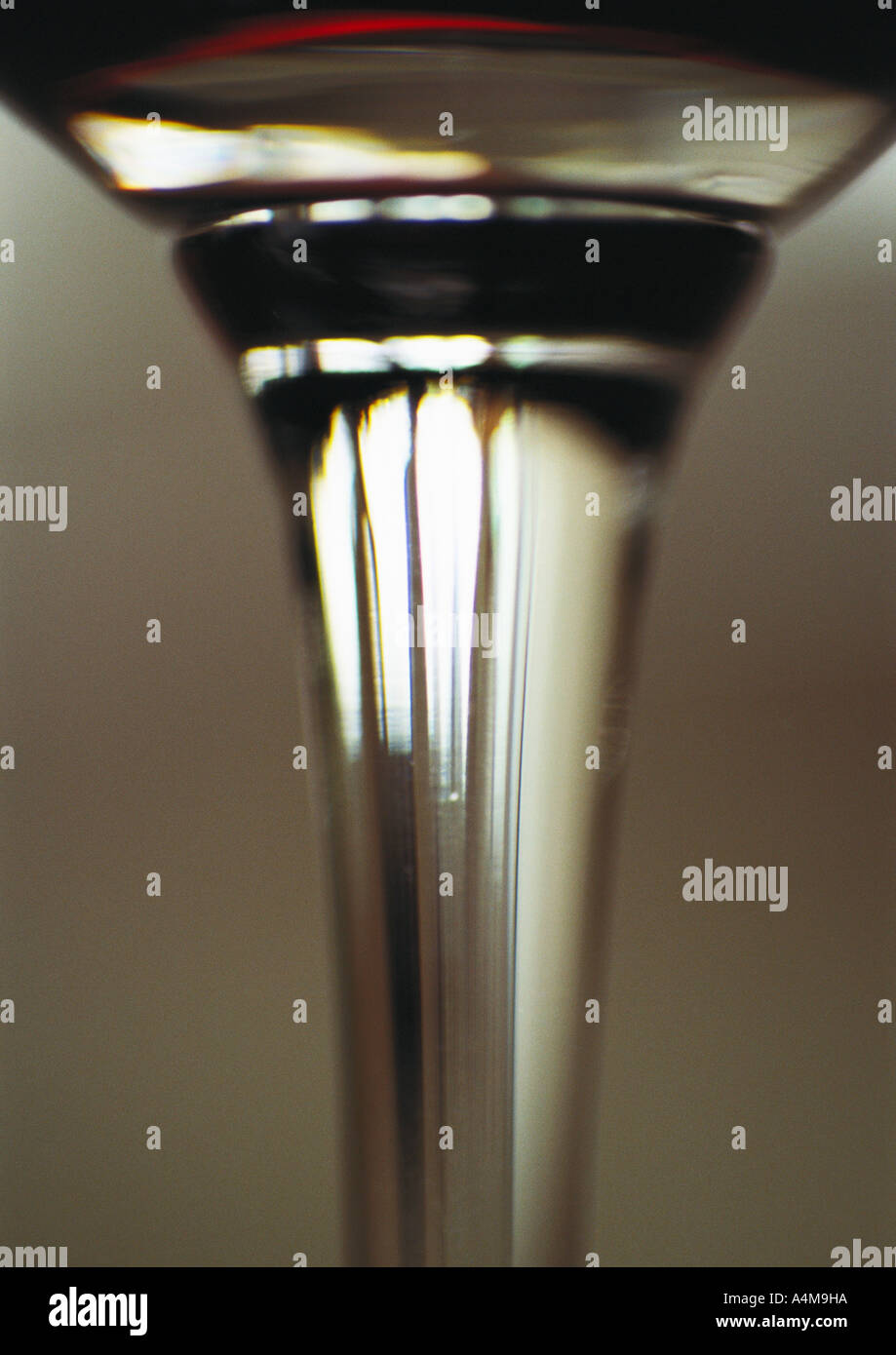 Weinglas-Stamm Stockfoto
