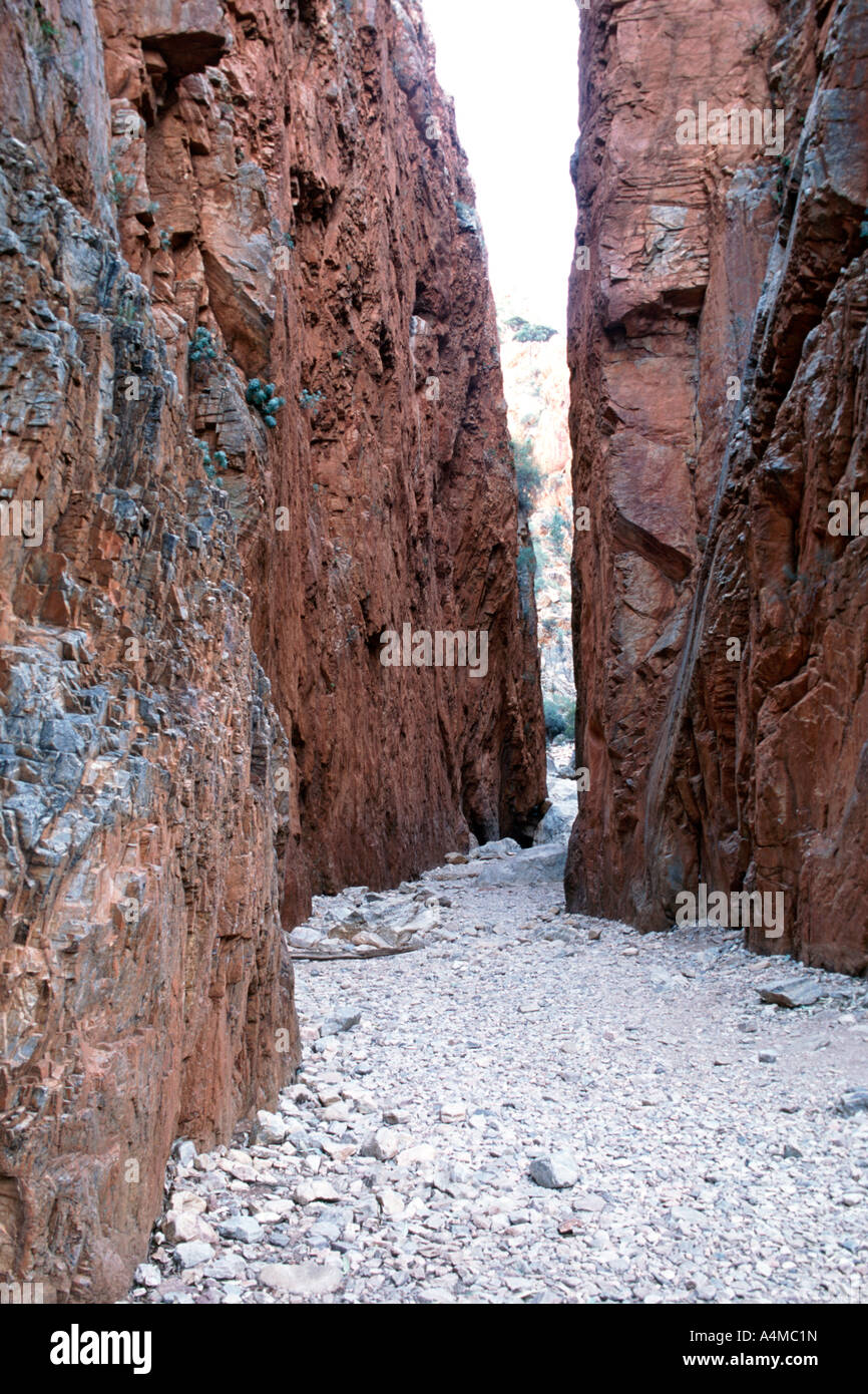 Standley Chasm in den Western MacDonnell reicht in der Nähe von Alice Springs in nördlichen Gebieten Australiens. Stockfoto
