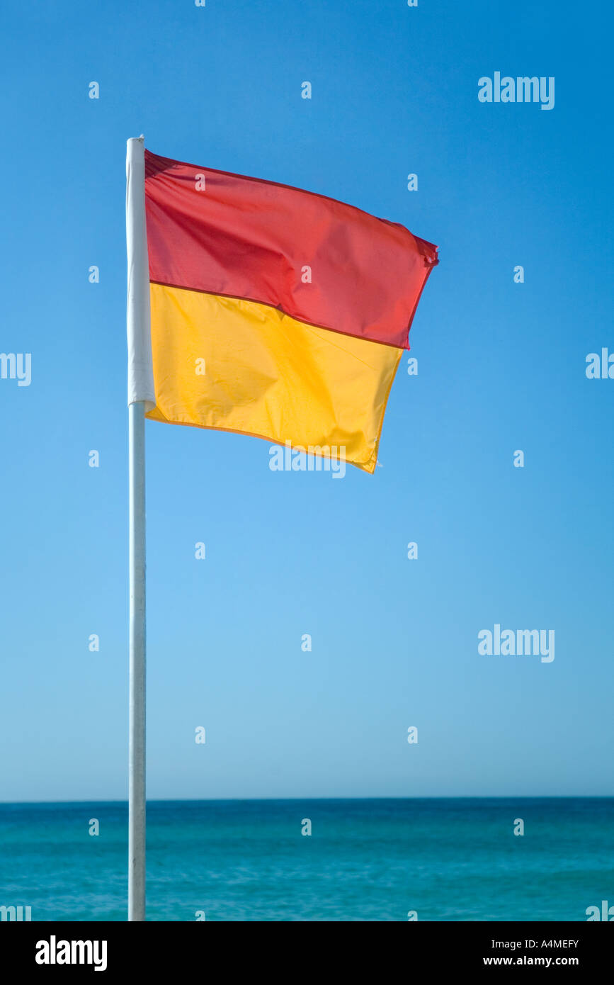 Surf Lifesaving Flag - Sydney, New South Wales Australien Stockfoto