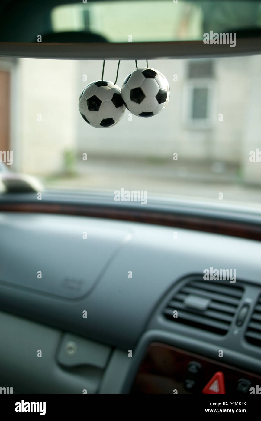 Fußball-Auto Stockfoto