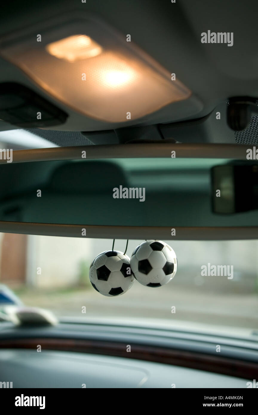 Fußball-Auto Stockfoto
