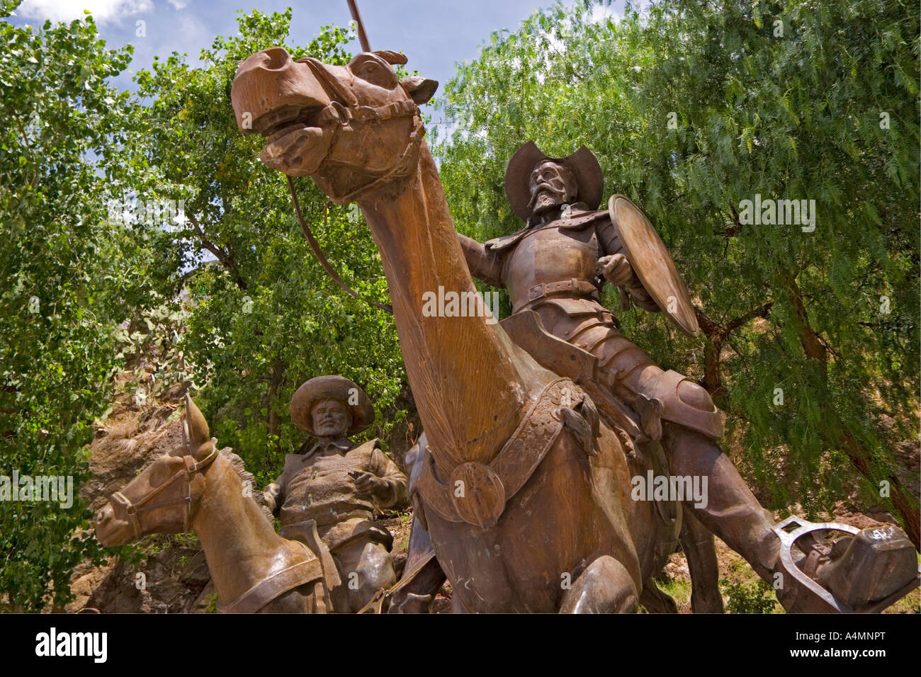 In Guanajuato, eine Skulptur, die Darstellung von Don Quijote (Mexiko). Ein Guanajuato, Skulptur Représentant Don Quichotte (Mexiko). Stockfoto