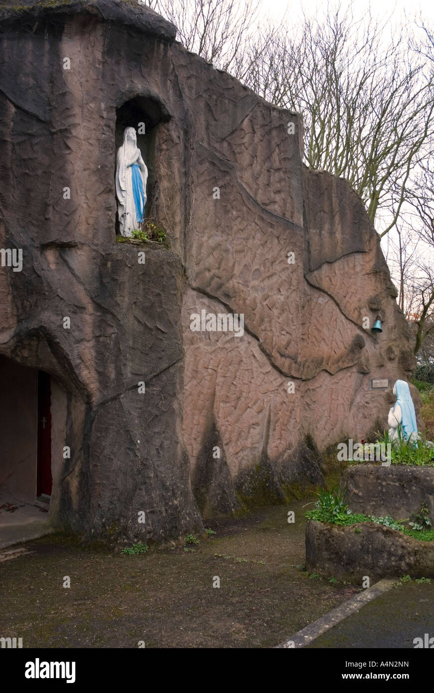 Lourdes-Grotte, Douglas, Isle Of Man Stockfoto